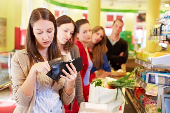 Brick and Mortar Checkout Line